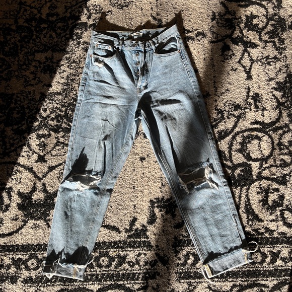 Pacsun distressed Women’s Jeans High Waisted -tag size 28 - Picture 2 of 3
